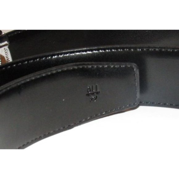 Salvatore Ferragamo Black Brown Chrome Belt main image 6